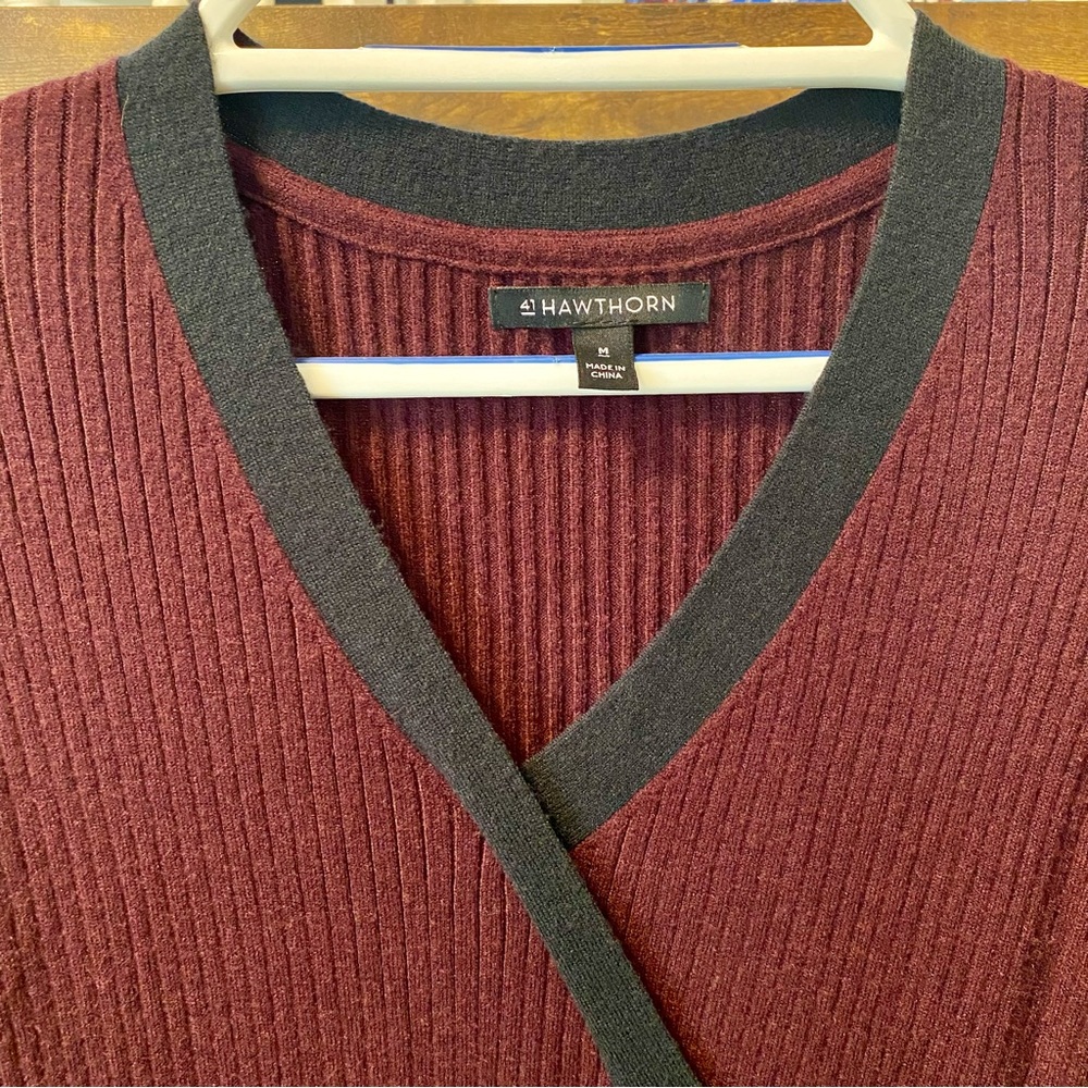 41 Hawthorn “Blaire” surplice sweater dress - Picture 4 of 16